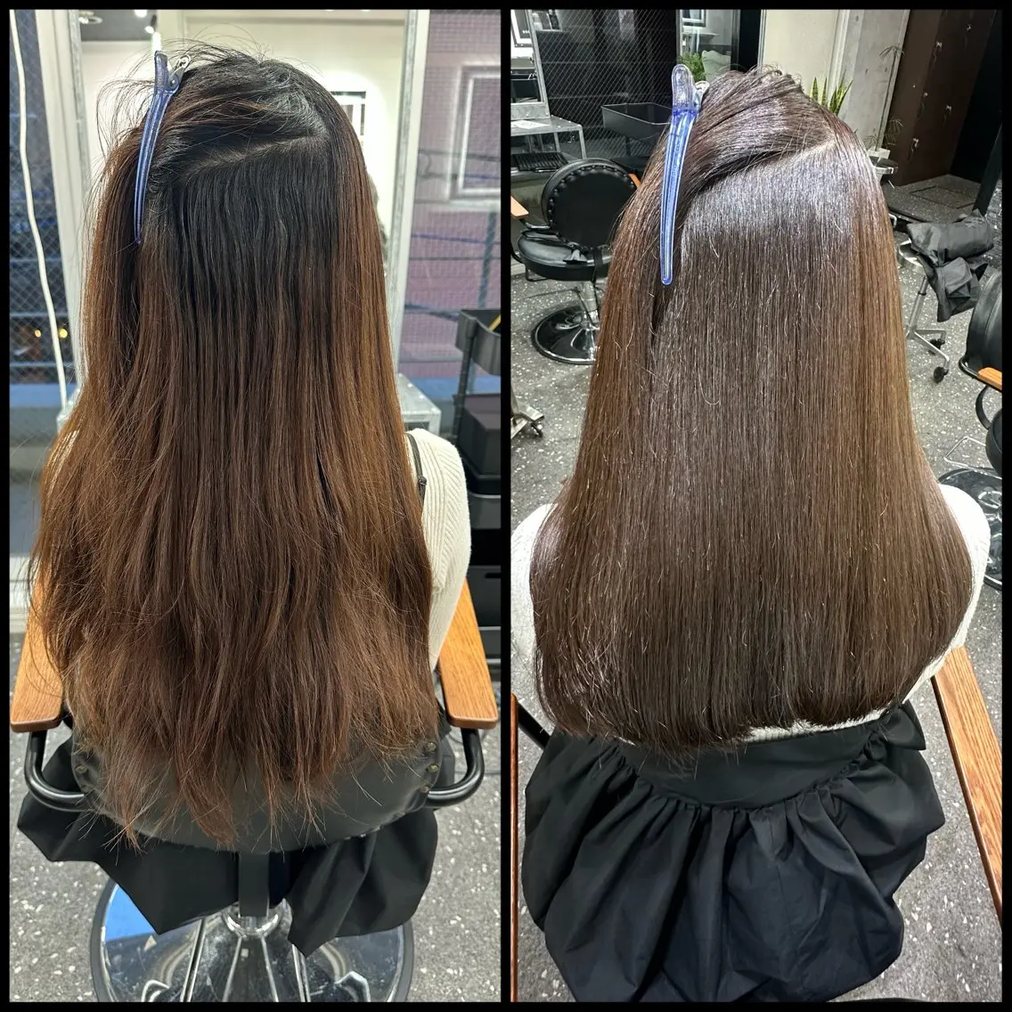 ロング パーマ カット 縮毛矯正 トリートメント 髪質改善⭐️縮毛矯正 中野⭐️Rinaのヘアスタイル
