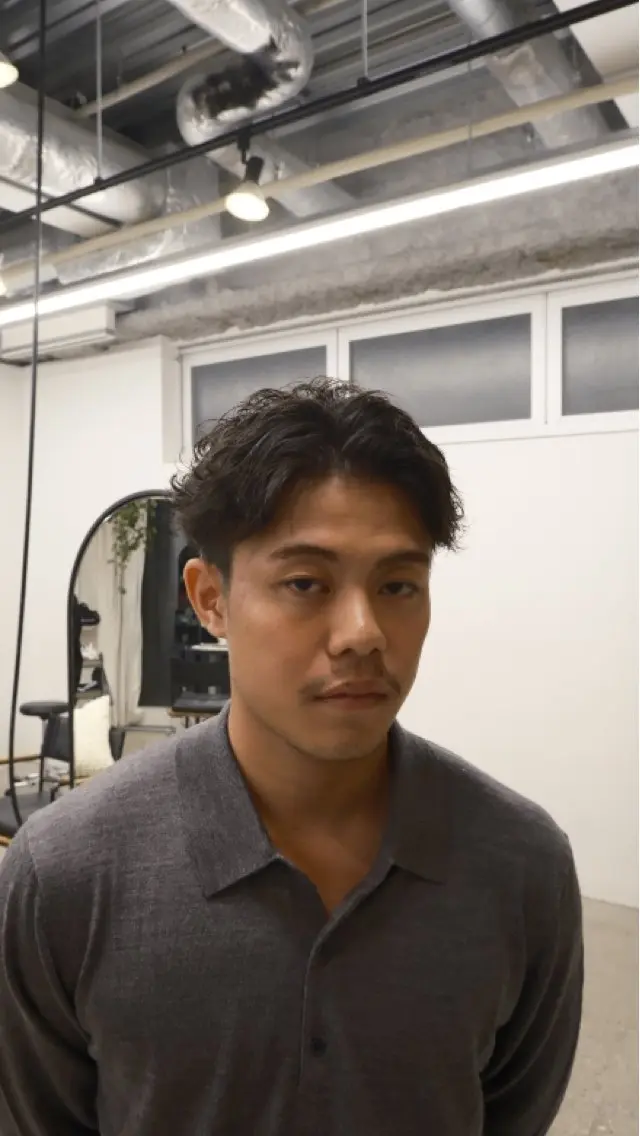 パーマ メンズ 渋谷パーマNo.1 うえちりくのヘアスタイル