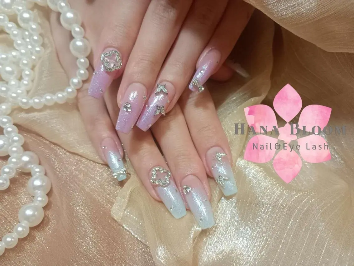 ネイル 長さ出し フットネイル 韓国ネイル マグネットネイル 持ち込み ハンドネイル ハンドケア Hana Bloom Nail 渋谷道玄坂のネイルデザイン