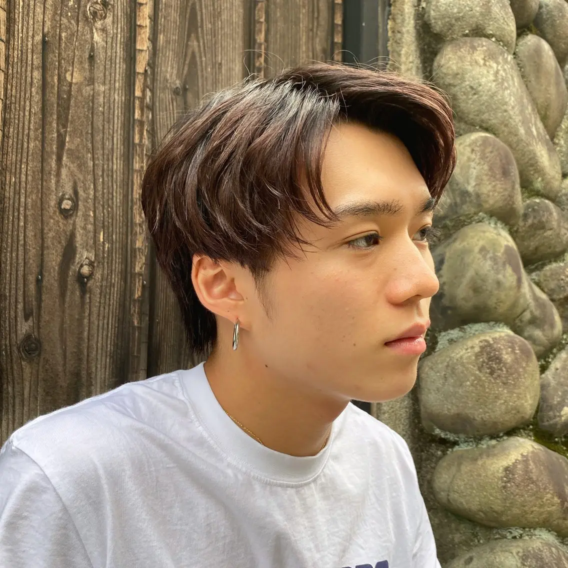 メンズ センターパート メンズ韓国風 永本 ミツルのヘアスタイル