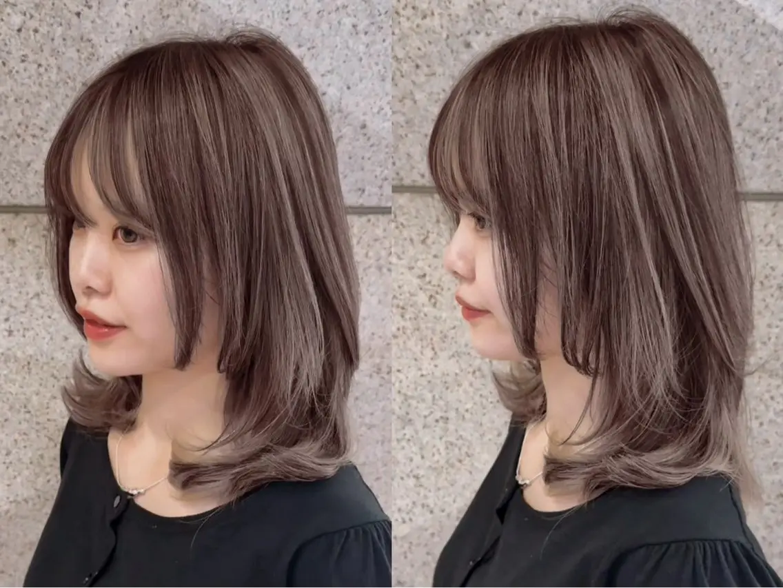 カラー Misaki/ レイヤー/ウルフのヘアスタイル