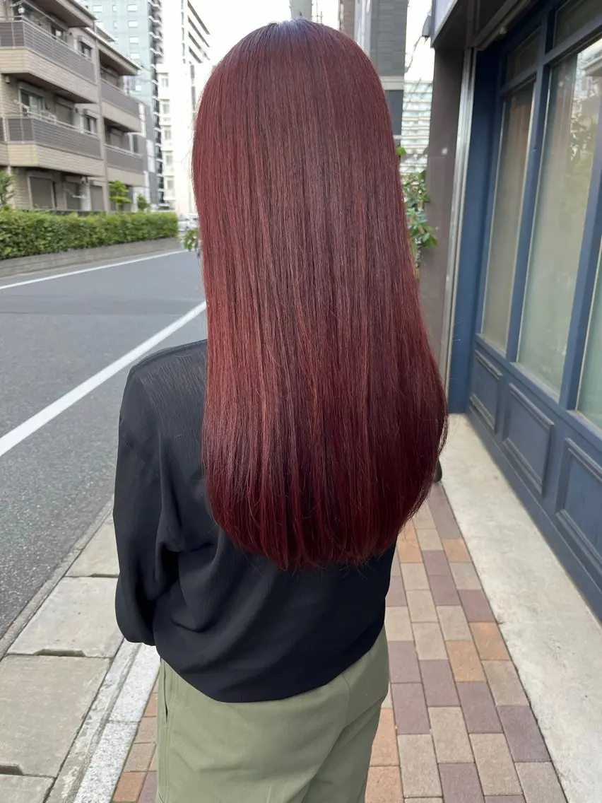 ［レディース］メンテナンスカット＋透明感カラー+2stepトリートメントの写真