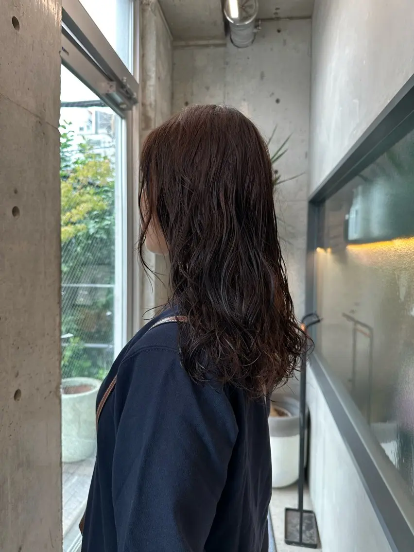 ロング カット パーマ お悩み解決パーマ hana🩰のヘアスタイル