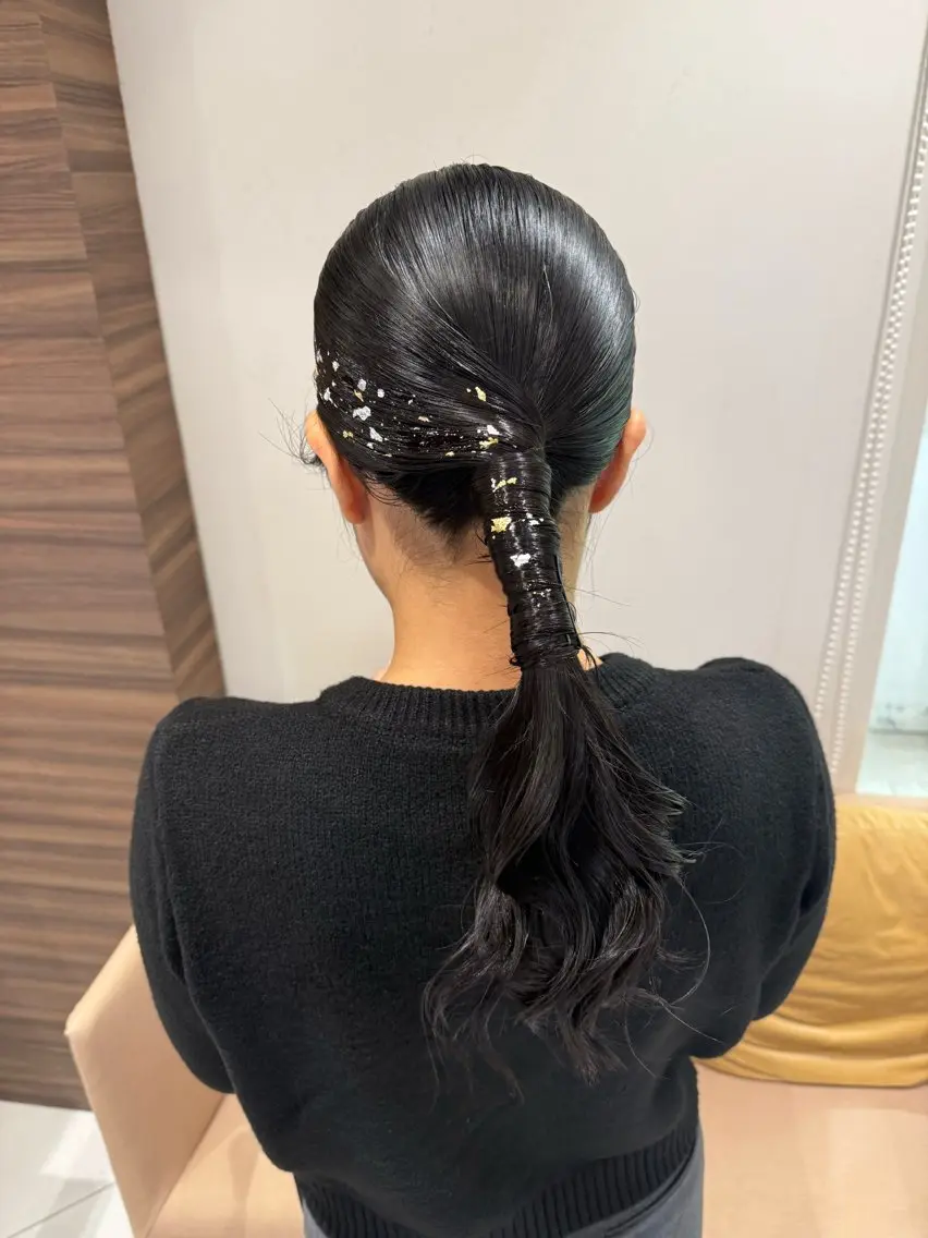 セミロング ヘアアレンジ ヘアセット 韓国ヘアメイク🎀/ 縮毛矯正✨山本媛香のヘアスタイル