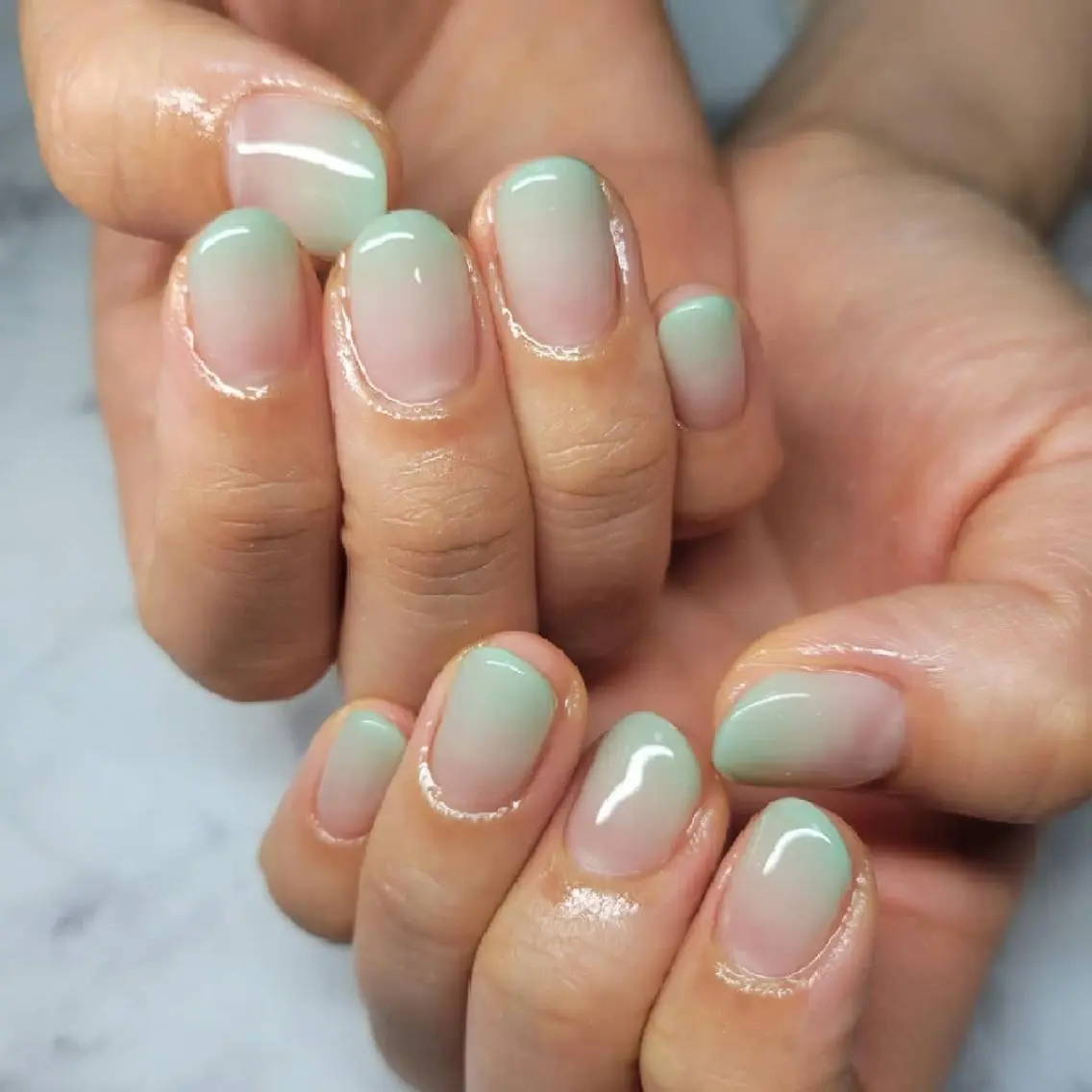 ネイル グラデーション グリーン Nail salon Coco【溝の口駅】のネイルデザイン