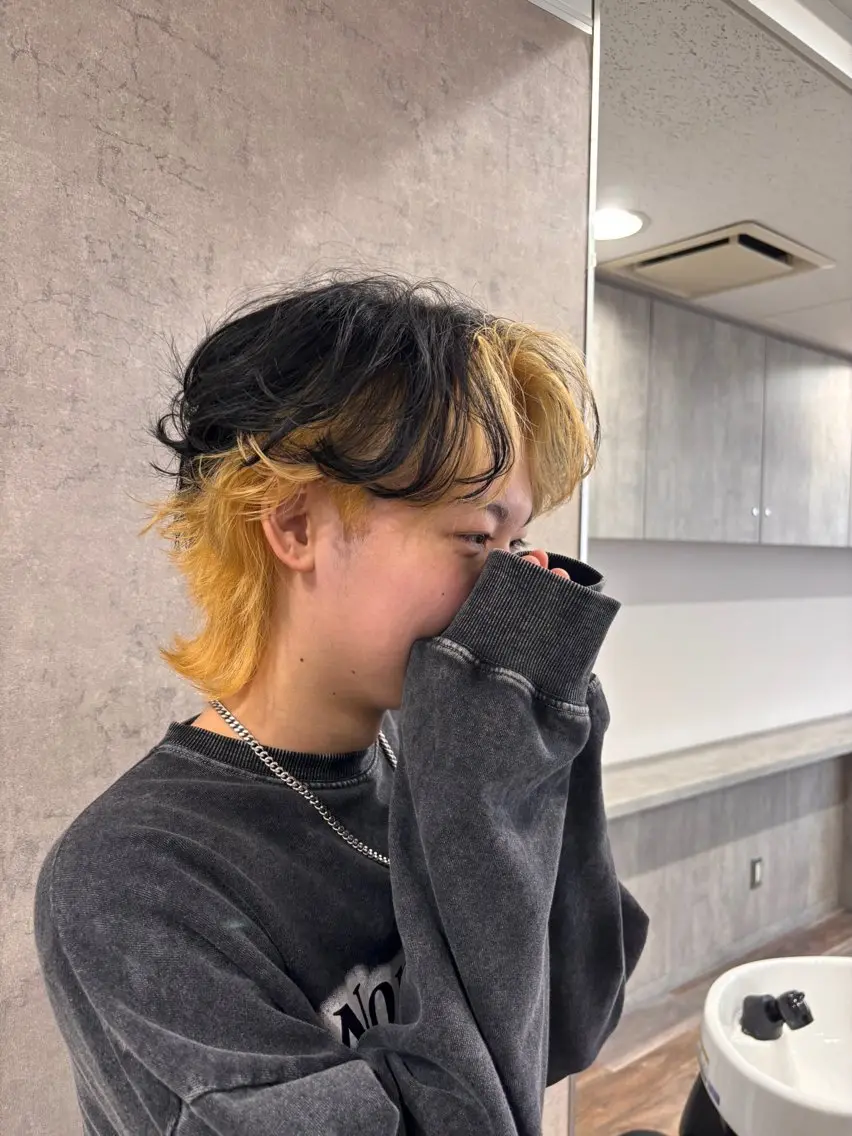 メンズ センターパート 金澤 翔太のヘアスタイル