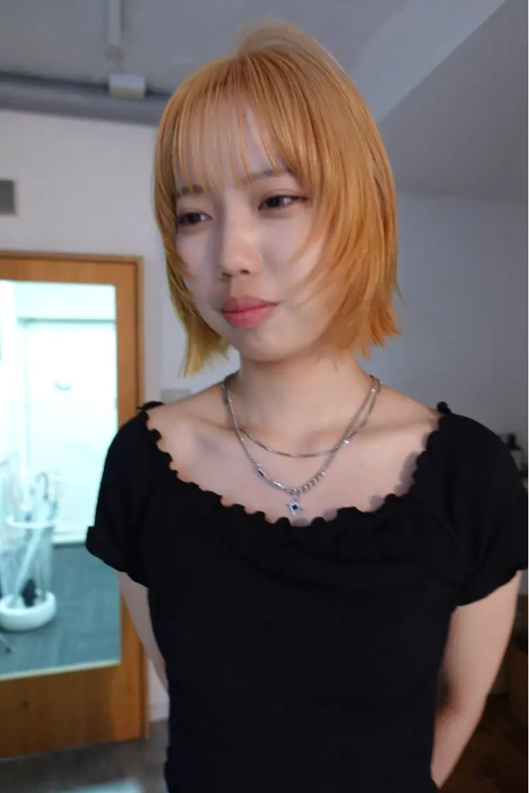 ショート カラー ヘアカラー sakura🌸 レイヤー/韓国ヘアのヘアスタイル