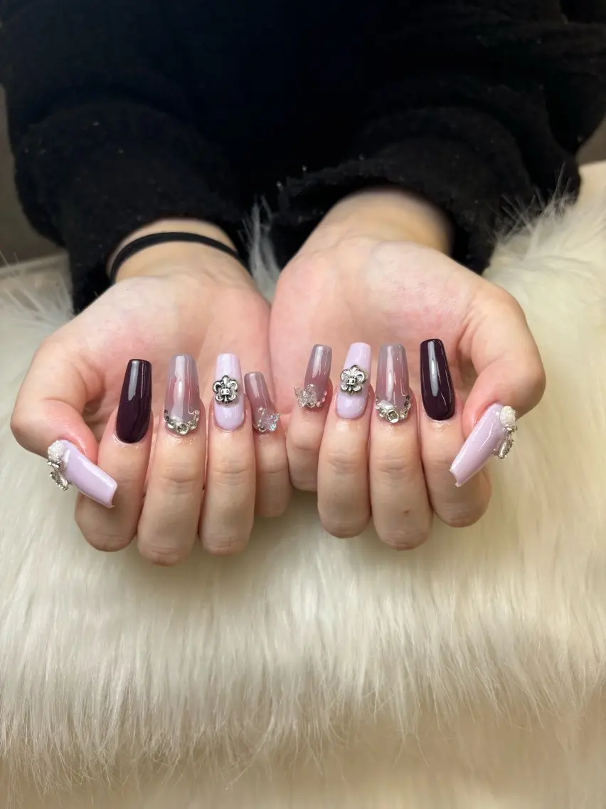 ネイル アートネイル グラデーション キラキラネイル ニュアンスネイル オフィスネイル Jenn Nail Salonのネイルデザイン