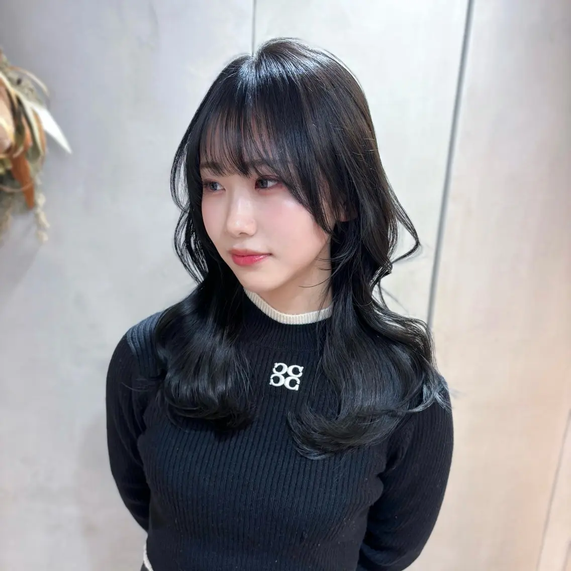 セミロング カラー カット ヘアカラー 縮毛矯正 トリートメント 髪質改善/縮毛矯正/ 韓国レイヤー/矢野のヘアスタイル