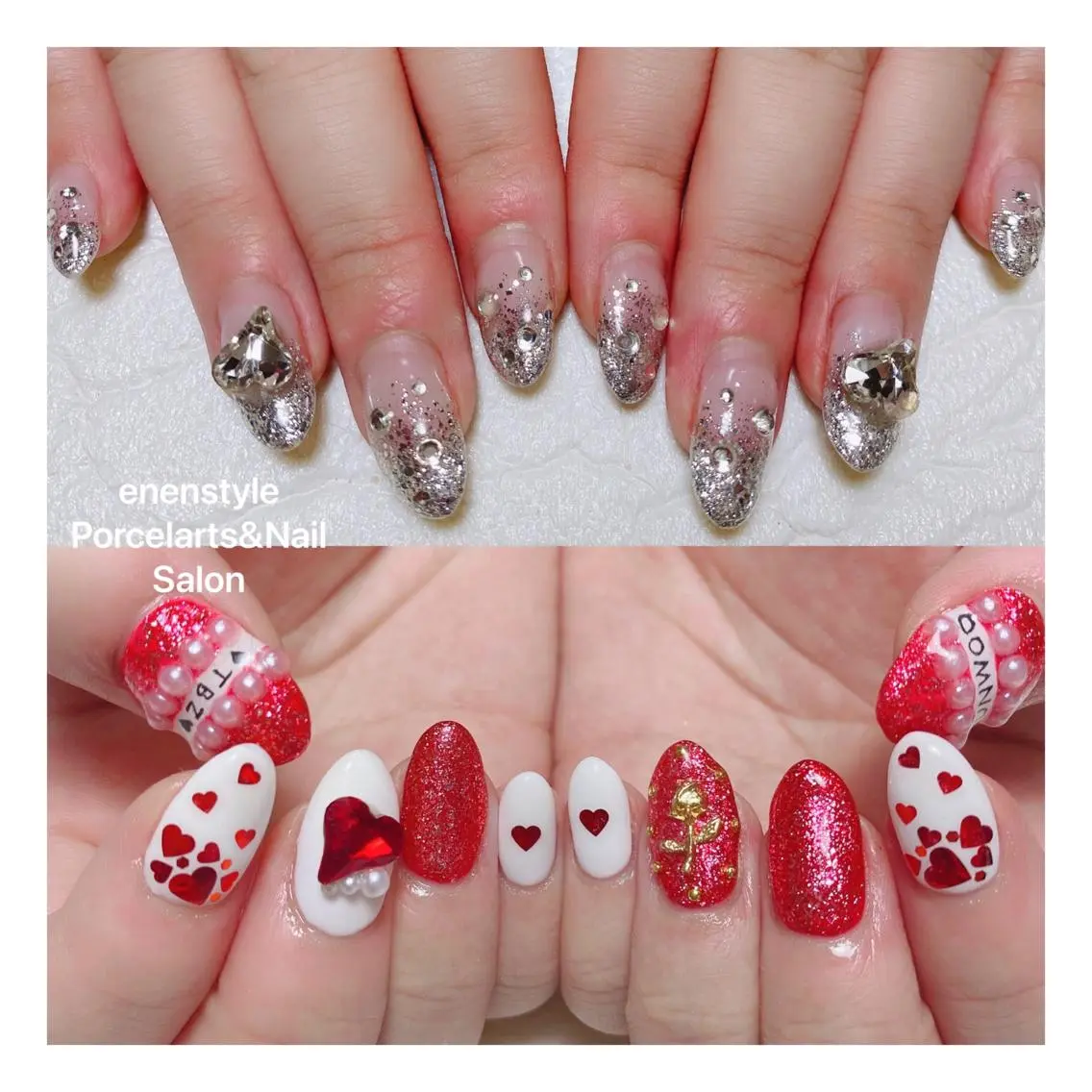 ミディアム ネイル 🐾enen style 🐾のネイルデザイン