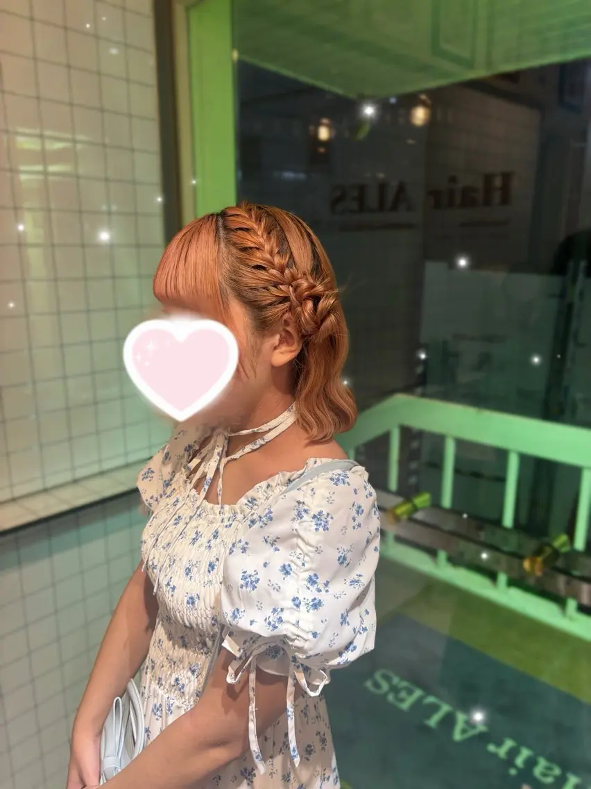 ミディアム ヘアセット さくら 🌸エクステのヘアスタイル