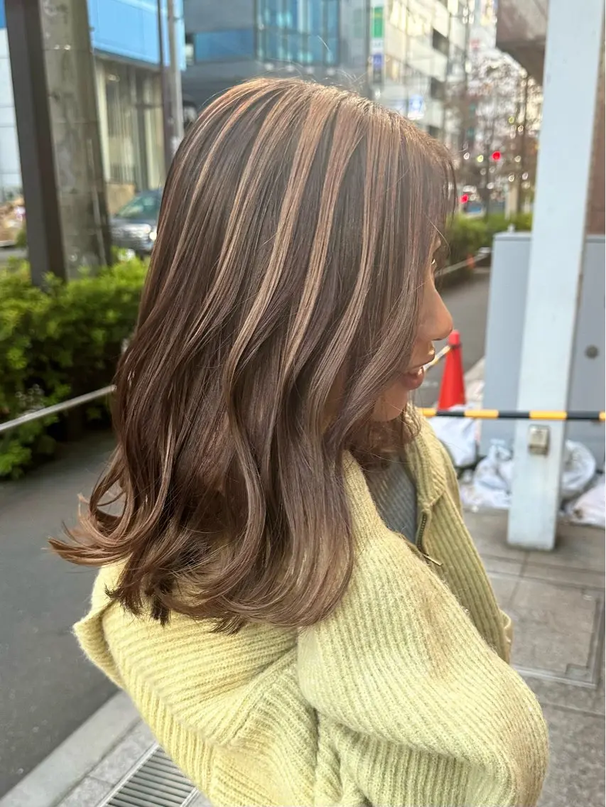 ミディアム レイヤーカット 💎清水隆宏💎 TOPSTYLISTのヘアスタイル