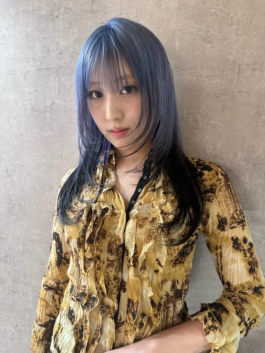話題のエフェクトブリーチリタッチ+オンカラーの写真