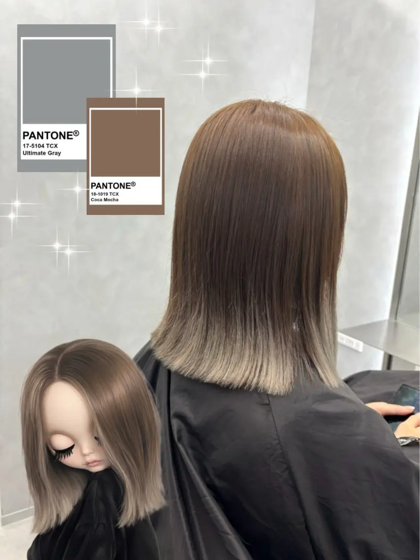 ミディアム カラー . noaのヘアスタイル