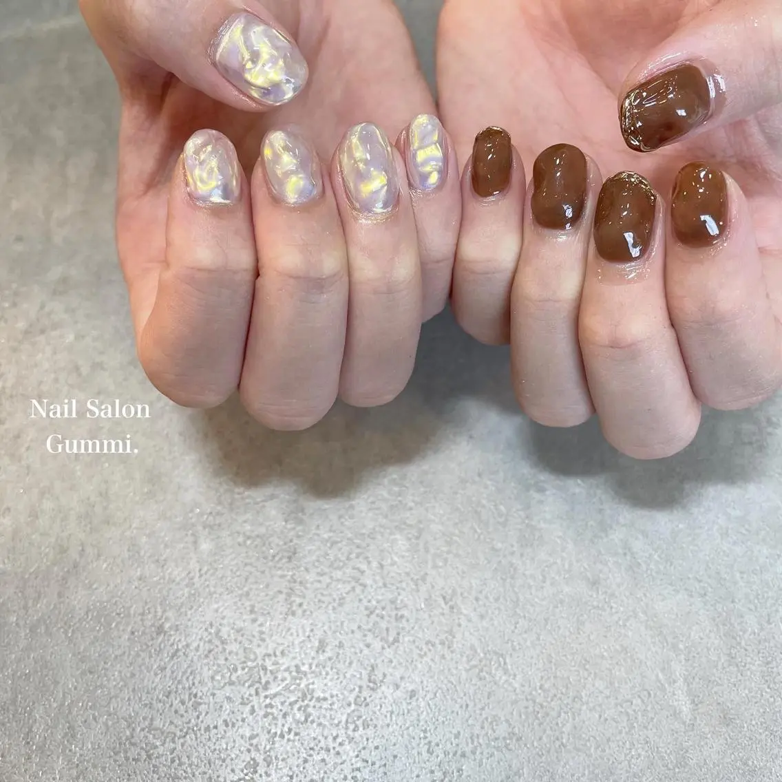 ネイル オーロラネイル Nail Salon Gummi.のネイルデザイン