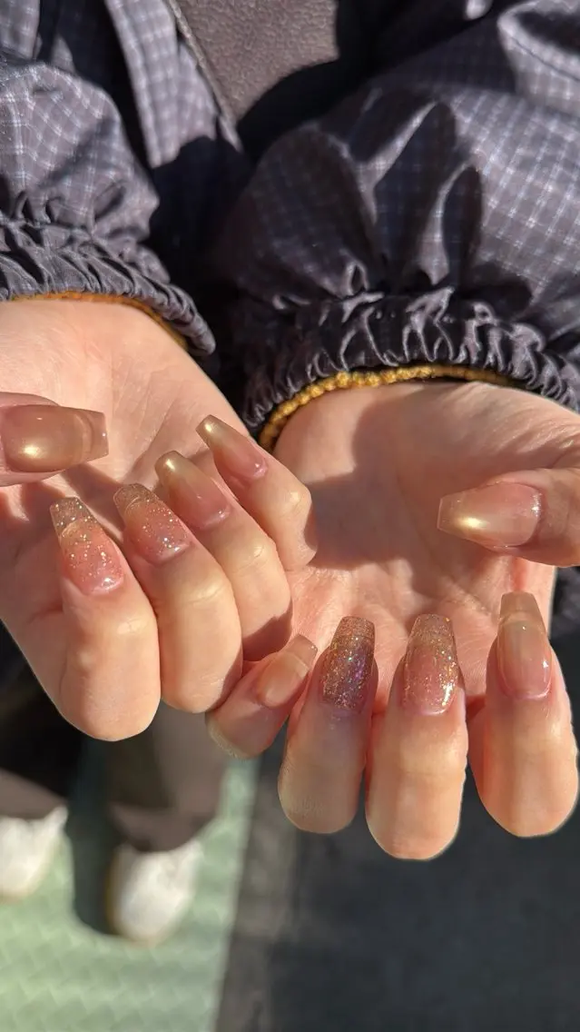ネイル 長さ出し フラッシュネイル フットネイル フレンチネイル 韓国ネイル ハンドネイル SAKU nail 作島茜のネイルデザイン
