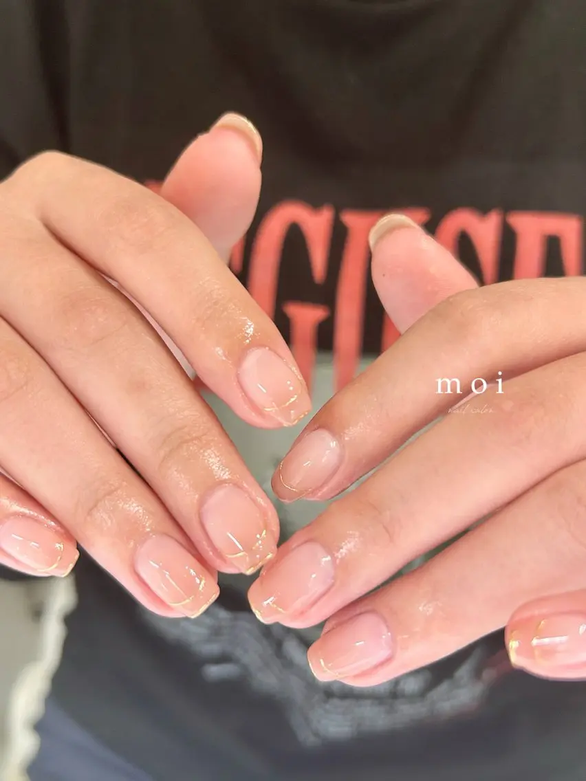 ネイル ミラーネイル ピンク nail salon moiのネイルデザイン