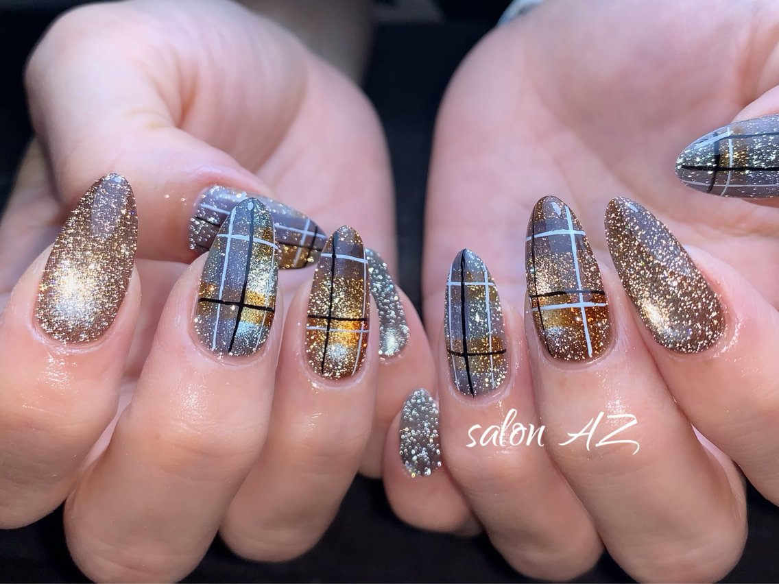 ネイル 持ち込み オフィスネイル スカルプネイル ハンドネイル salon AZ NANAのネイルデザイン