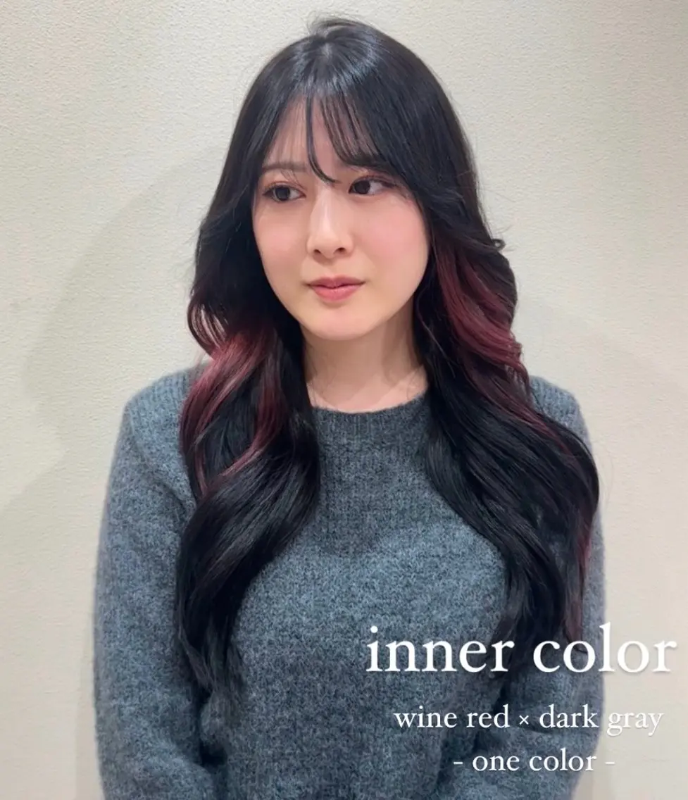 カラー ヘアカラー レイヤー/韓国ヘア 角岡泉希のヘアスタイル
