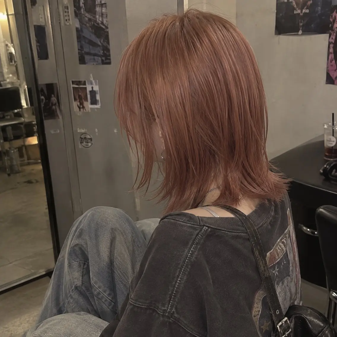 セミロング 🍓暖色艶髪カラー 桝崎🎀ིྀのヘアスタイル