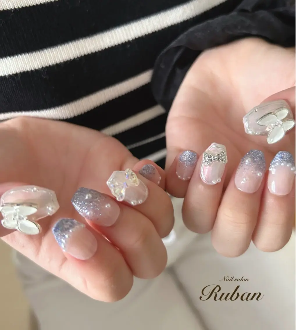ネイル リボン ネイルチップ Nail salon Rubanのネイルデザイン