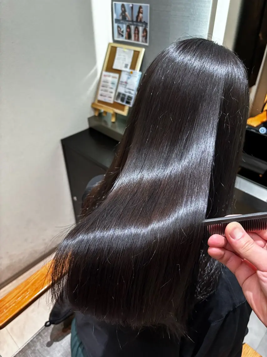 ロング 髪質改善 縮毛矯正 ✂︎髪質改善&透明感 YOSHIKI✂︎のヘアスタイル