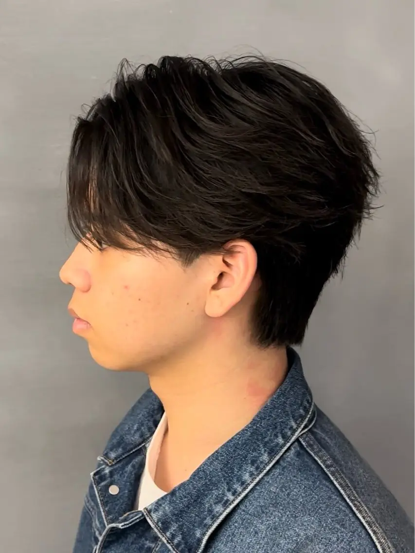 パーマ メンズ 玉置 晴太郎のヘアスタイル