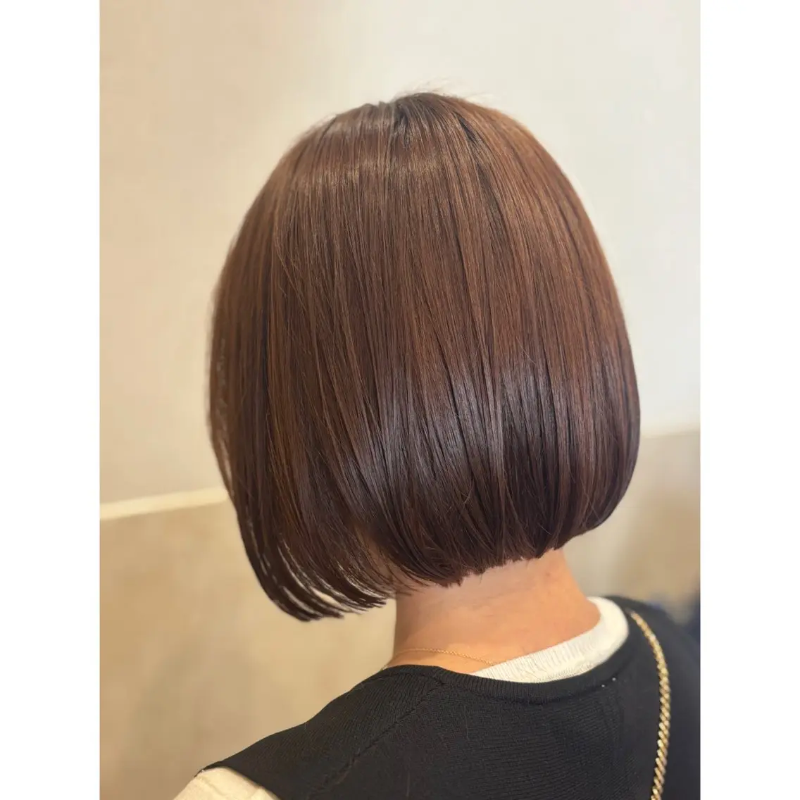 カラー ブラウンカラー オレンジ ボブ カット ヘアカラー トリートメント 山口 玖瑠美のヘアスタイル