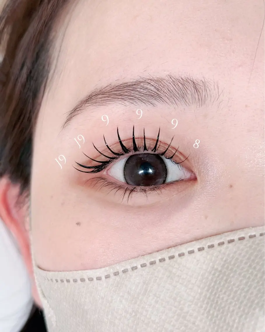 マツエク・マツパ mignon eye YUKINOのマツエク・マツパデザイン