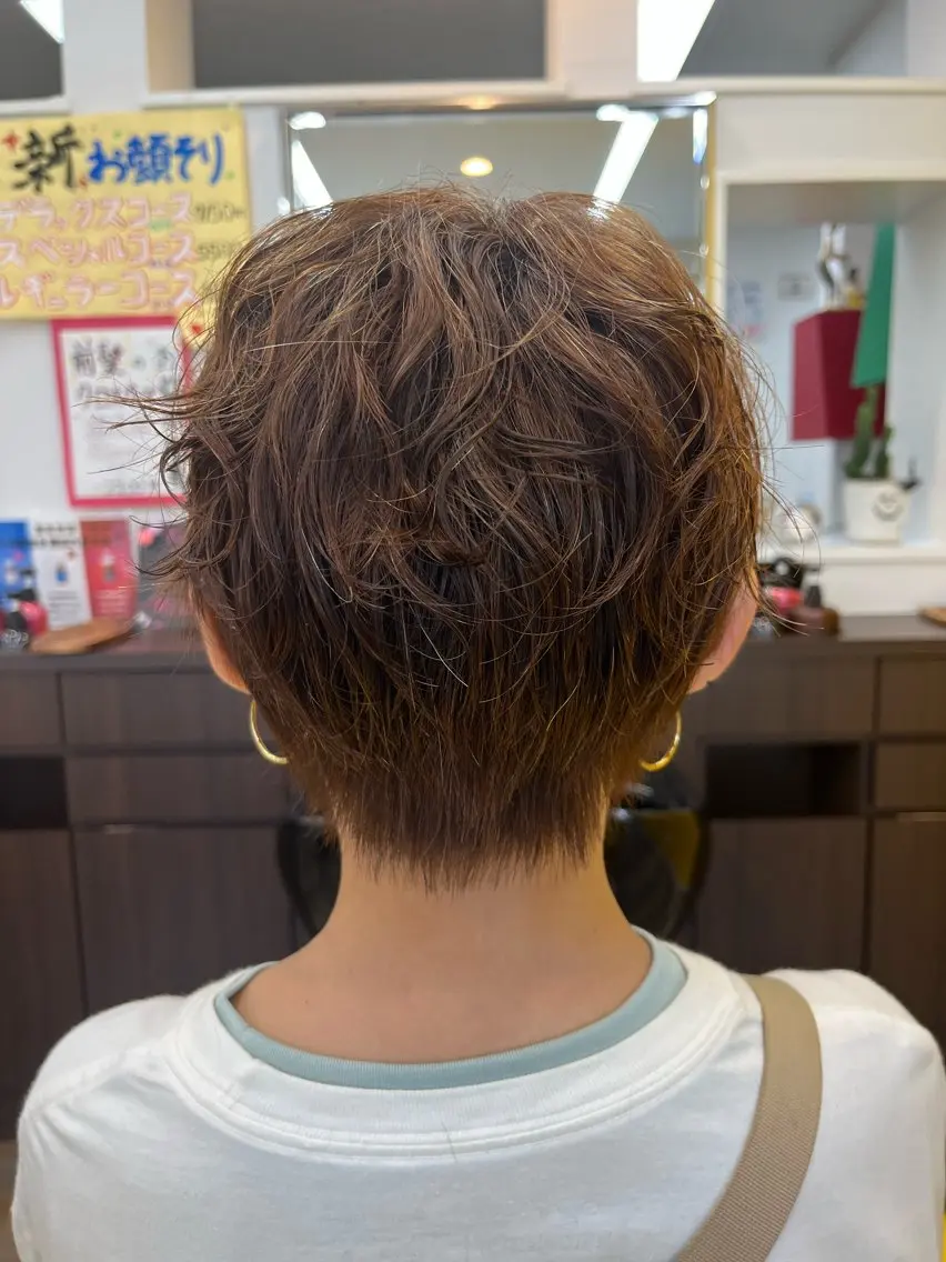 ショートカット🌿（ショート、ショートボブ、短め、ツーブロック等）《60分》の写真