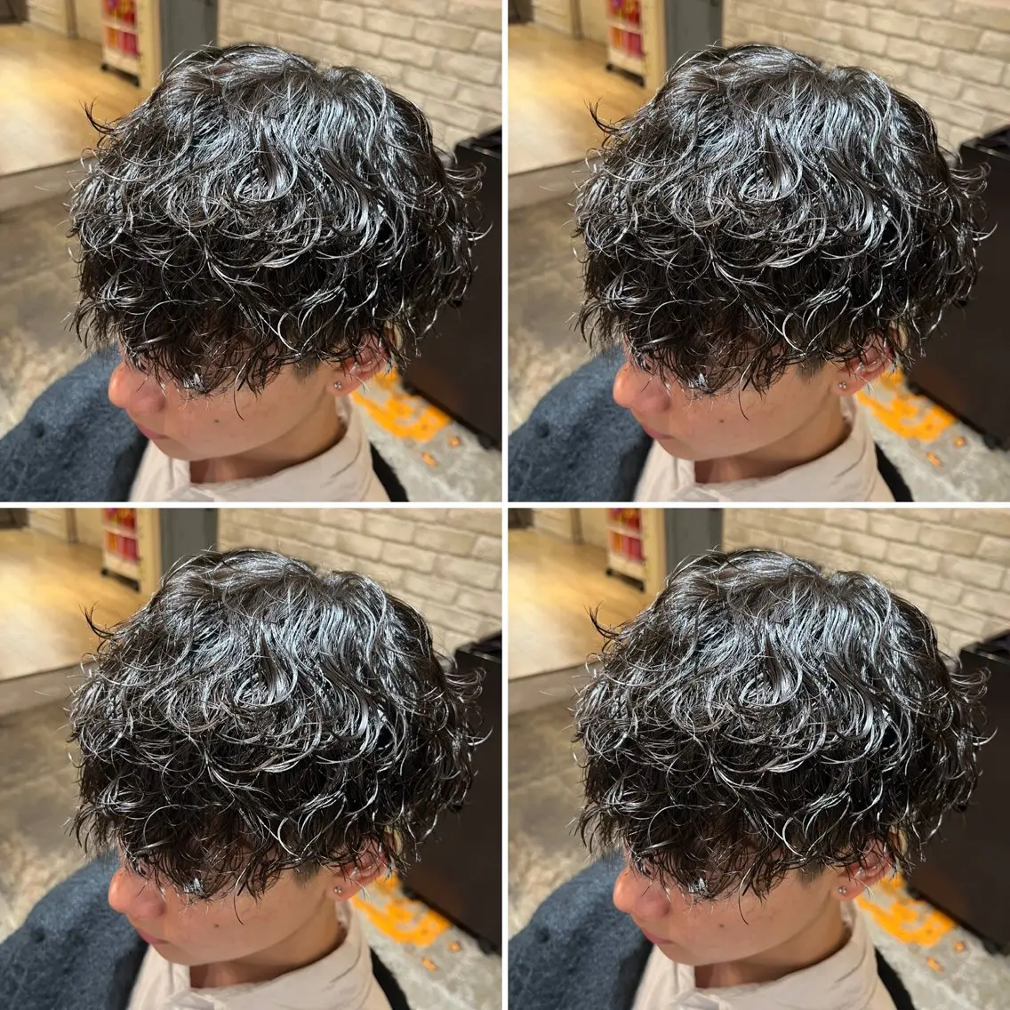 パーマ メンズ カット パーマ トリートメント ヘアセット メンズパーマ特化 店長望月謙二郎のヘアスタイル