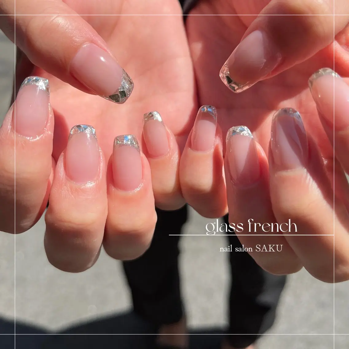 ネイル ニュアンスネイル シンプルネイル ハンドネイル SAKU nail 作島茜のネイルデザイン