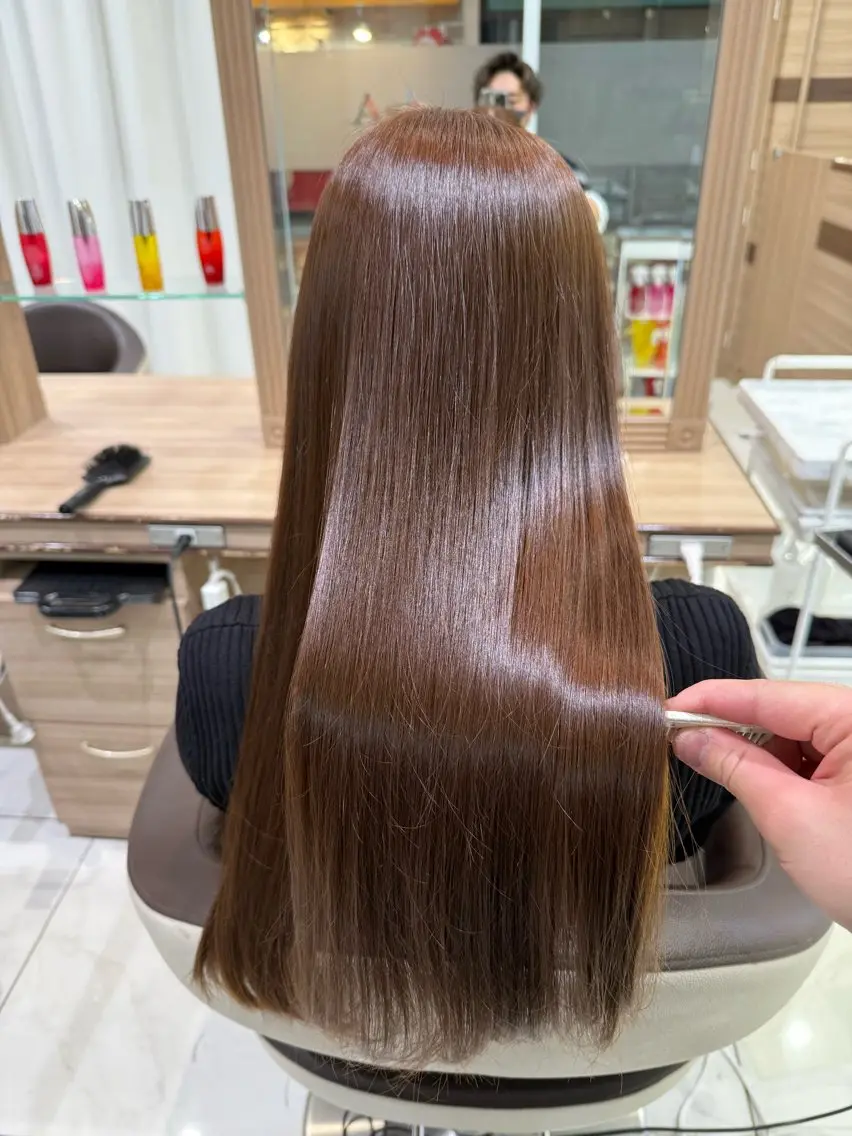 🌟 新規限定 【暖色艶・透明感カラー】カット＋カラー＋✨2stepトリートメント✨の写真
