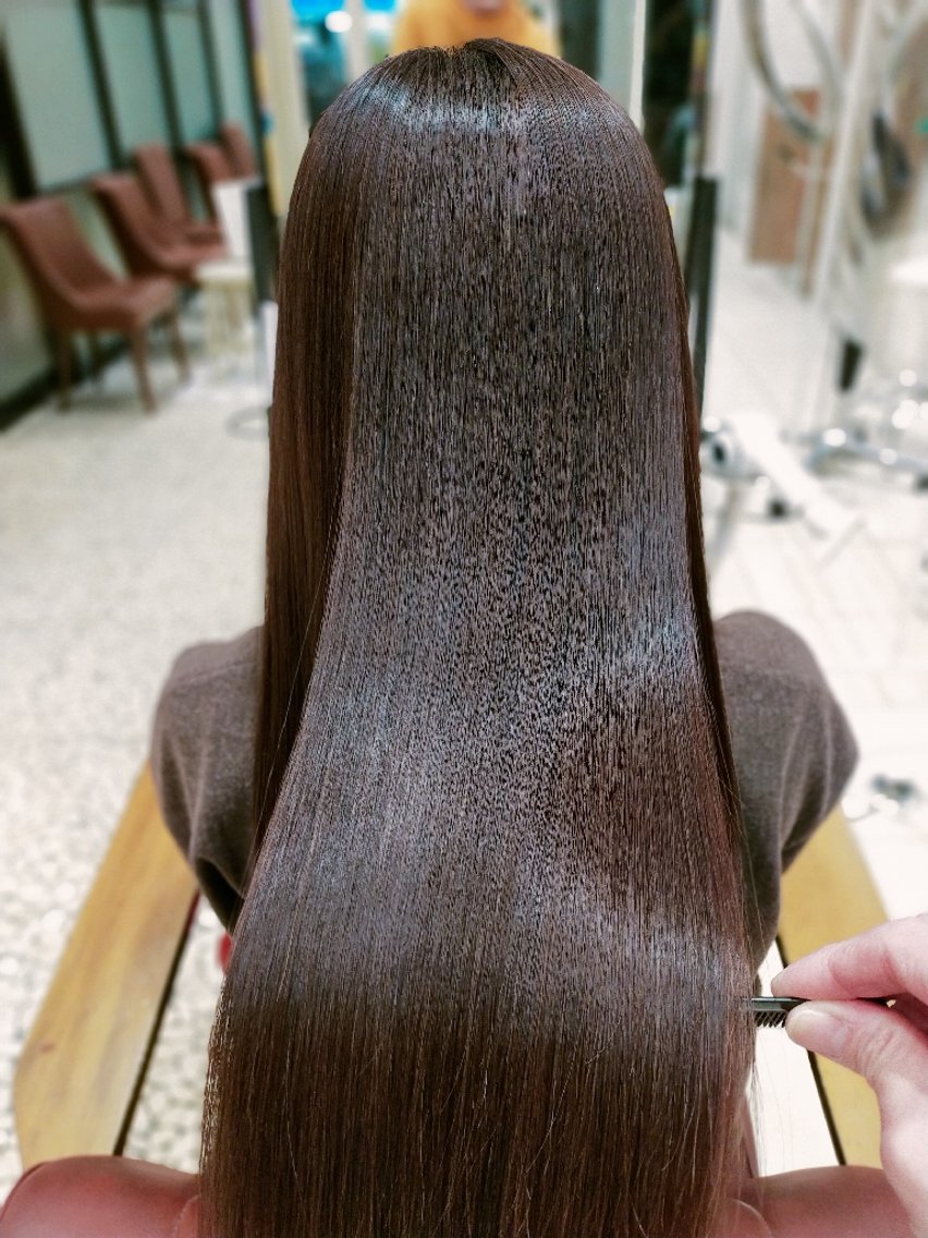 ロング カット 縮毛矯正 トリートメント ひたちなか/髪質改善 /大森ヒデトのヘアスタイル