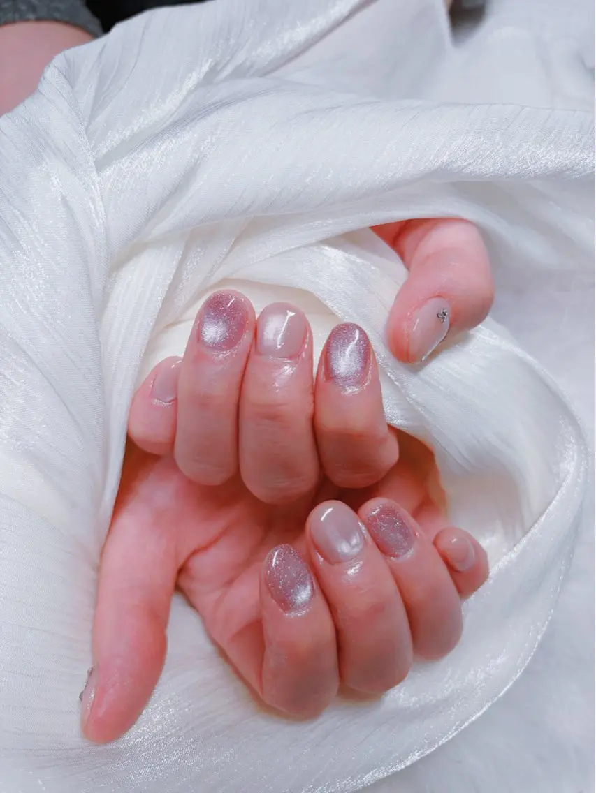 ネイル チークネイル 桜ネイル 長さ出し フットネイル フレンチネイル ビューティー ネイルのネイルデザイン