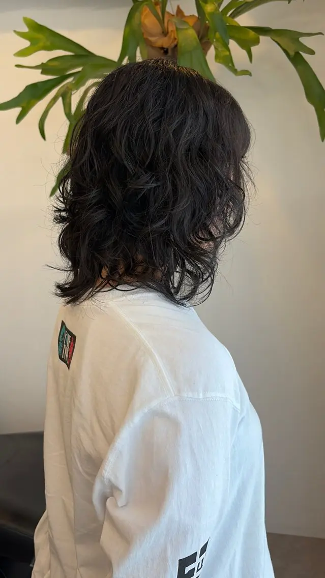 ミディアム ミディアムパーマ ウルフカット 無料カットウルフ SHUNSUKEのヘアスタイル