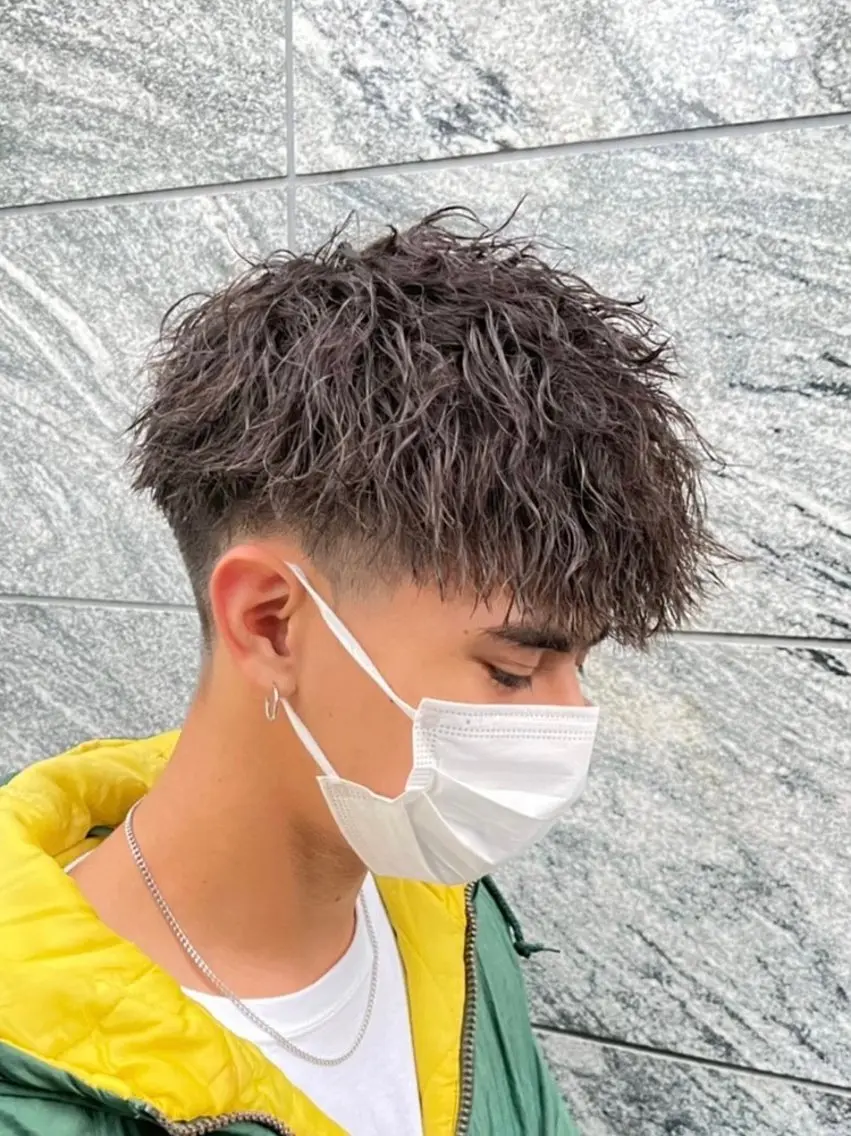 ショート カラー パーマ メンズ カット パーマ トリートメント ヘッドスパ ヘアセット 💎メンズ特化💎 tomokiのヘアスタイル