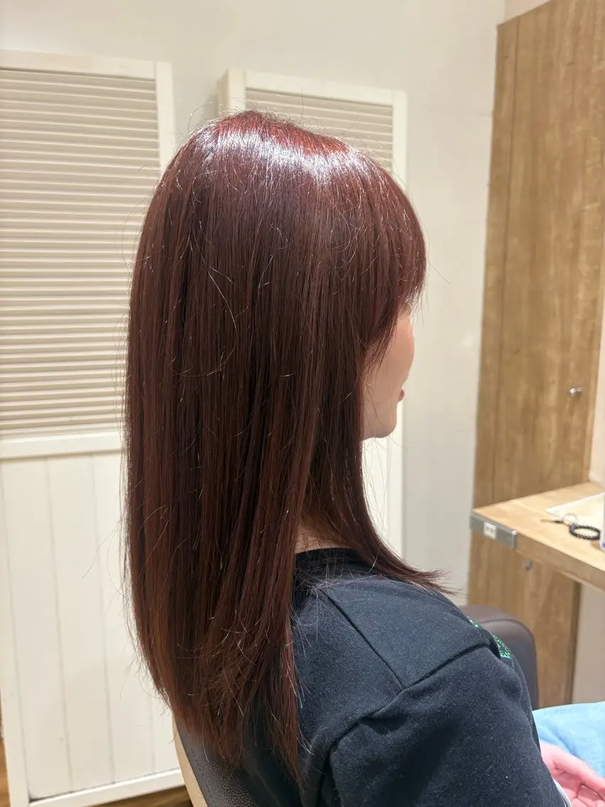 セミロング ヘアカラー 阪間 遼平のヘアスタイル