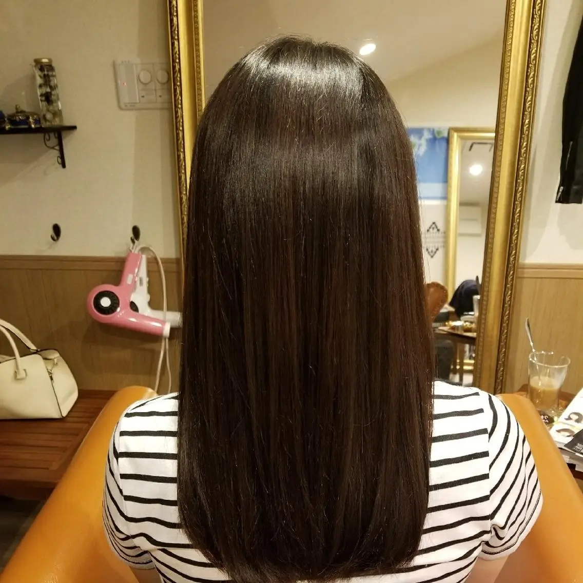 ロング 縮毛矯正 spa hair ark 富井直美のヘアスタイル