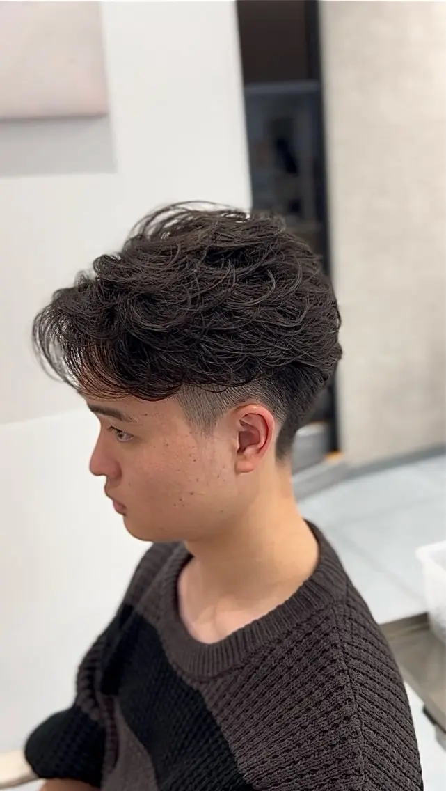 🌀似合わせパーマ➕カット➕トリートメント✂︎【ニュアンスパーマ、シャドウパーマ、フェザーパーマ】#メンズパーマの写真