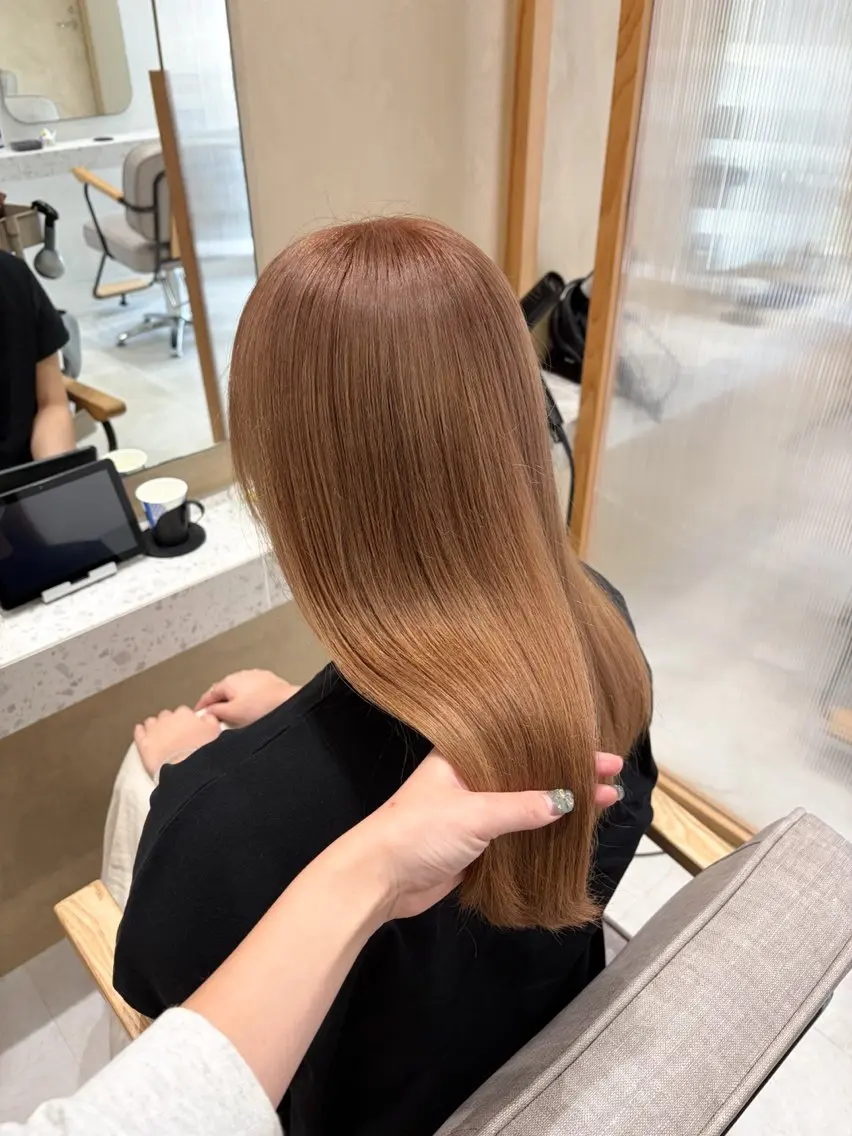 セミロング カット ヘアカラー 🫧艶髪ボブ🫧 チカのヘアスタイル