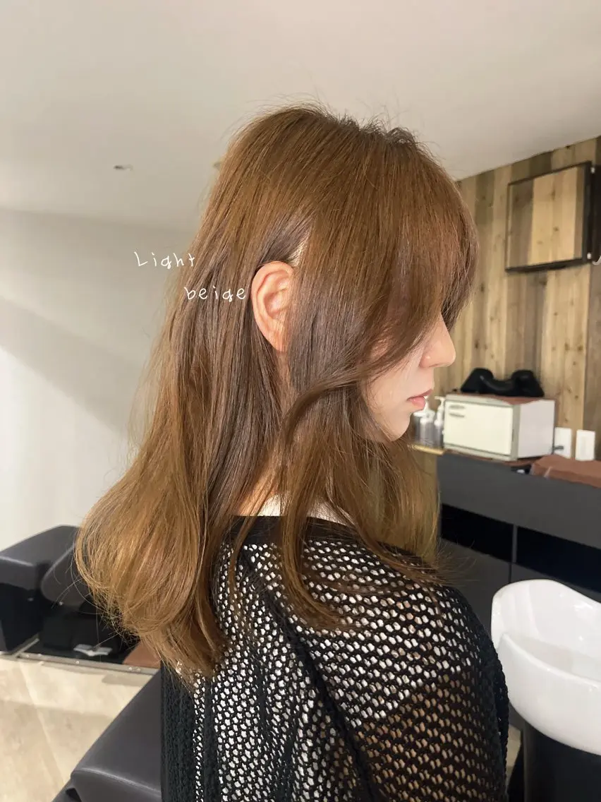 カラー ヘアカラー ひな︎/暖色 柔color🌷のヘアスタイル