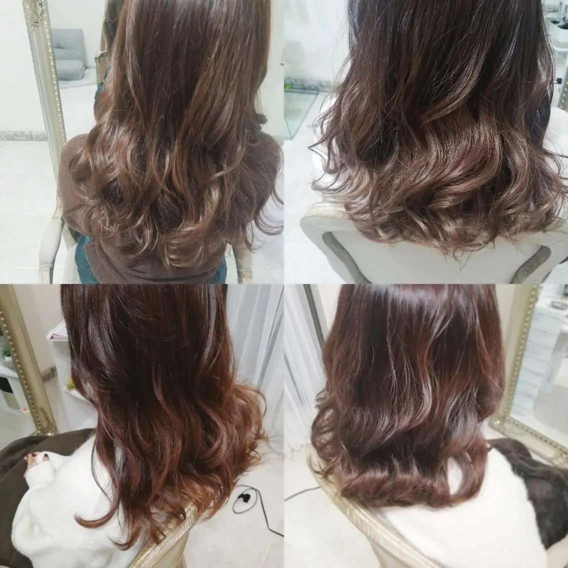 ヘアアレンジ カラー セミロング ピンクカラー See by merの眉毛・アイブロウイメージ