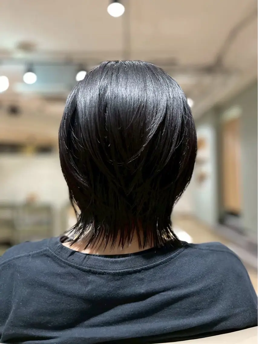 ショート ショートヘア ウルフカット 加藤 麻美のヘアスタイル