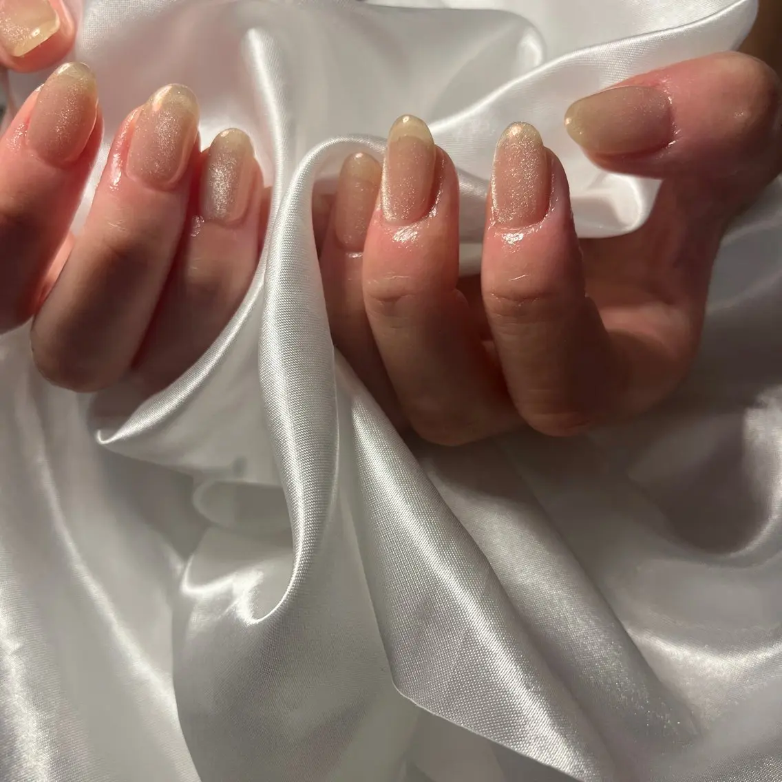 (他店様オフあり)【hand】ワンカラー/マグネット フラッシュ【+500円】ケア保湿込み💅の写真