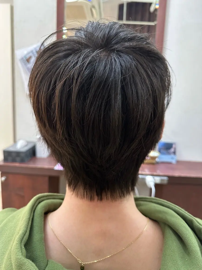 ショート メンズ カット 我満 宏映のヘアスタイル