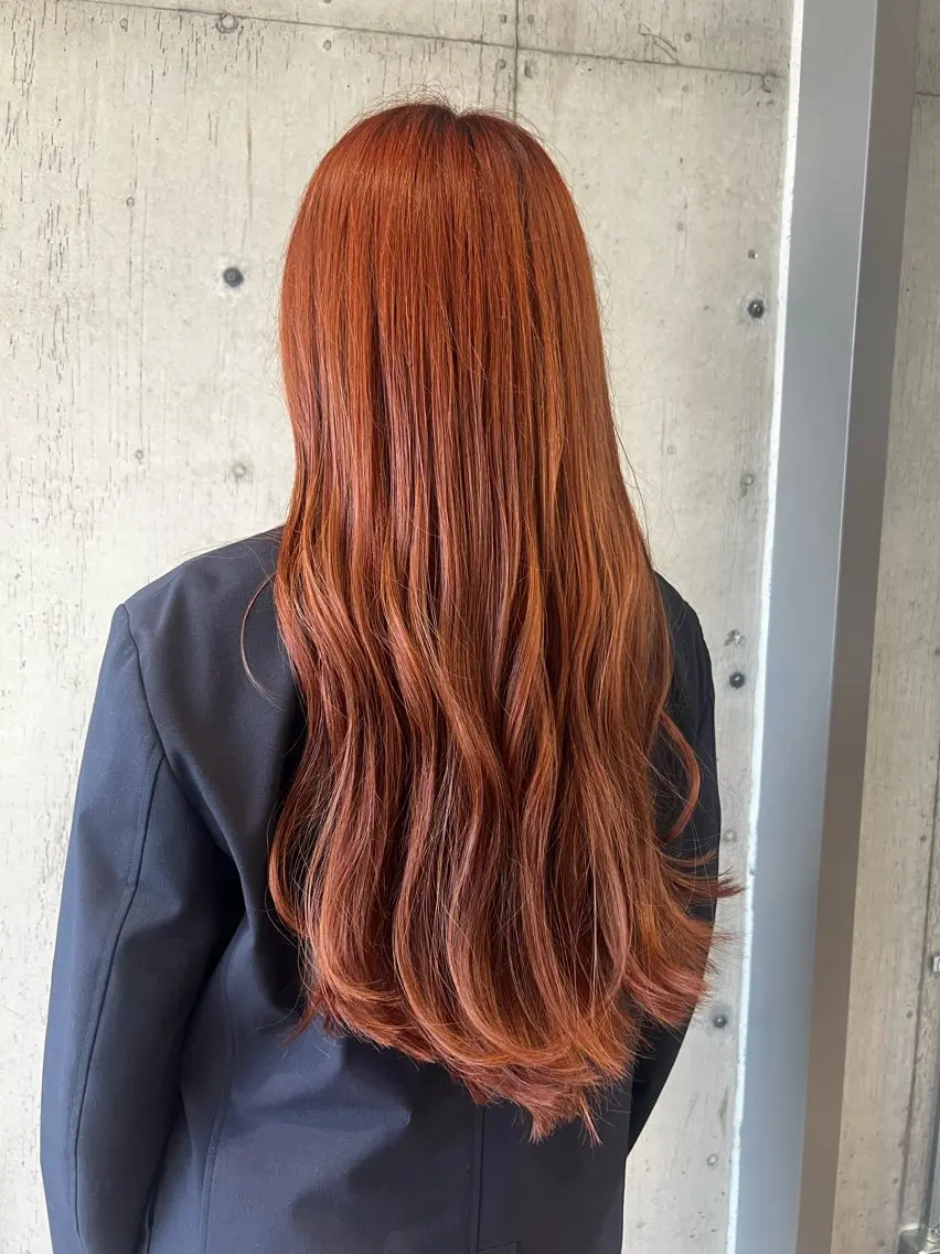カラー カット ヘアカラー トリートメント 柔め透明感血色カラー 暖色/レイヤー/ゆいのヘアスタイル