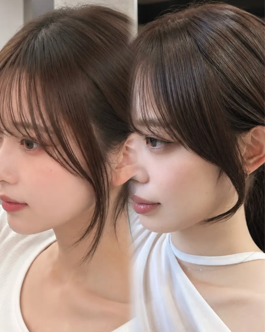 ミディアム カラー カット ヘアカラー トリートメント 新宿/顔周りカット/ レイヤー/がっきーのヘアスタイル