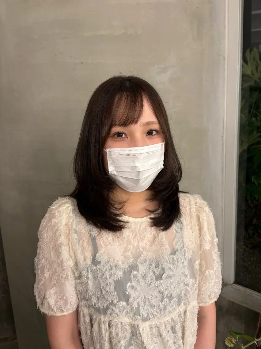 ミディアムレイヤーカット🎀の写真