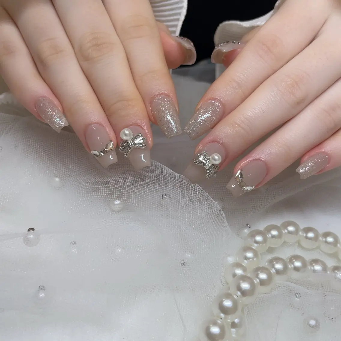 ネイル アートネイル 長さ出し minami🎀 矢場町ネイルのネイルデザイン
